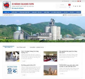 Công bố Website Xi măng Quang Sơn